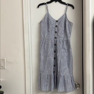 Alpine Blue and White Striped Dress